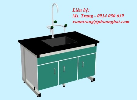 Bàn thí nghiệm áp tường - Wall Bench type E
